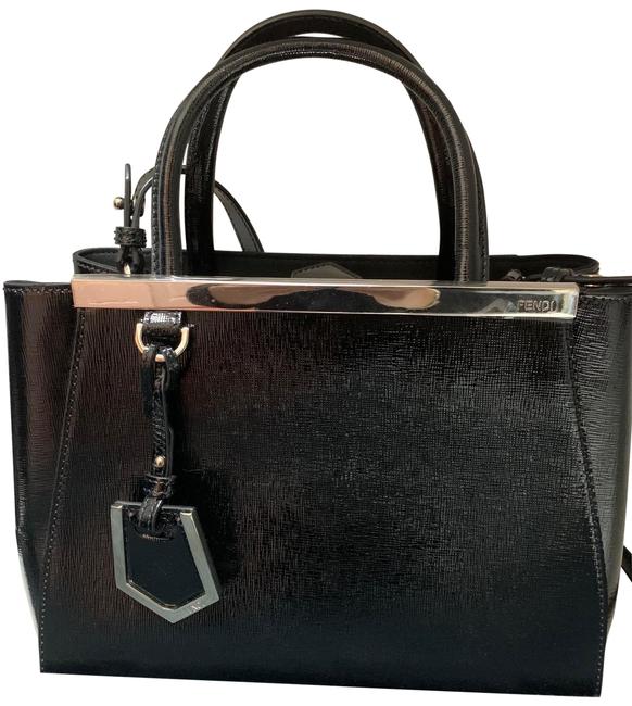 Fendi Black Patent Leather Tote 