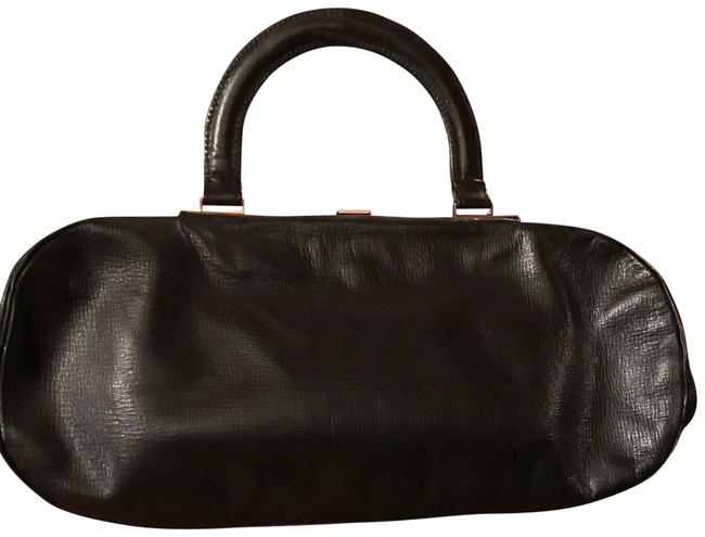 Fendi Black Leather WeekendTravel Bag 