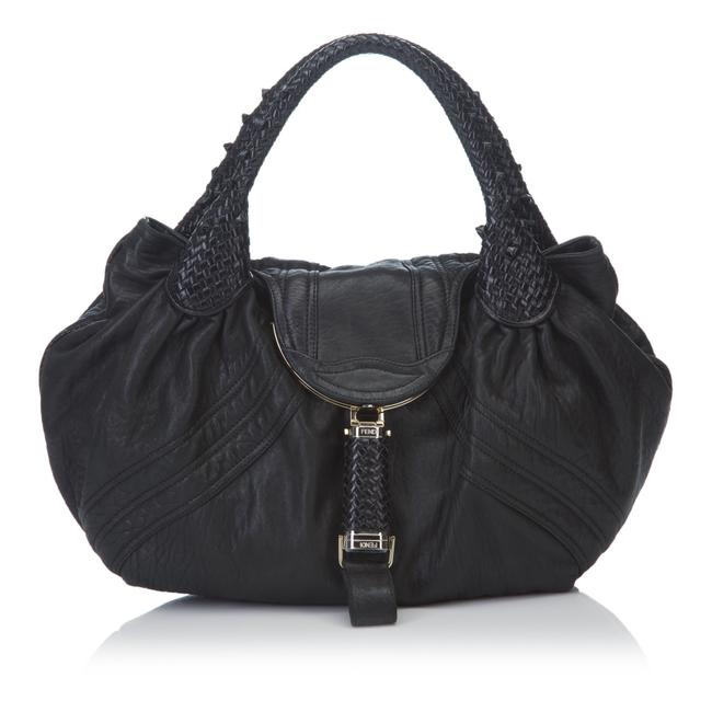 Fendi Black Leather X Others Baguette 