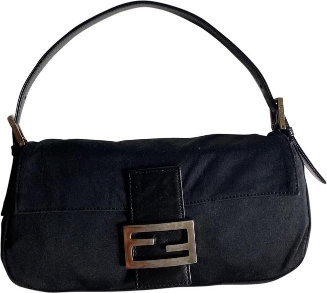 Fendi Black Neoprene Baguette 
