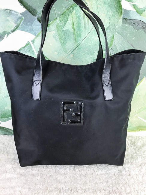 Fendi Bag Black Nylon Tote 