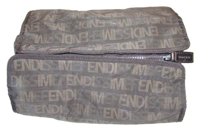 Fendi Black NylonLeather WeekendTravel Bag 