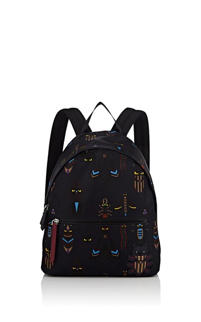 Fendi Black Super Bugs Backpack 