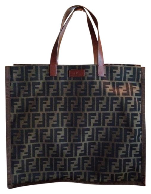 Fendi Brown and Black Tote 