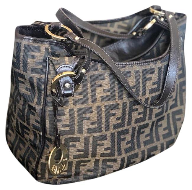 Fendi Brown Canvas Tote 