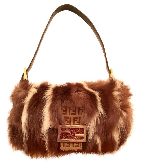 Fendi Brown Fur Baguette 