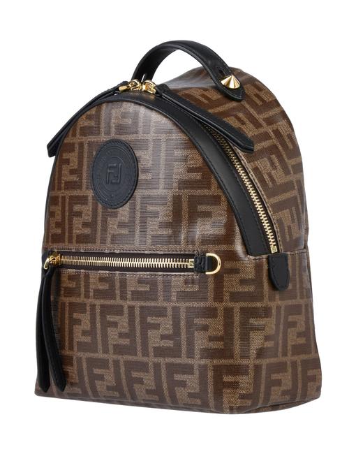 Fendi Brown Leather Backpack 