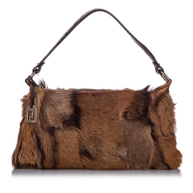 Fendi Brown Leather Baguette 