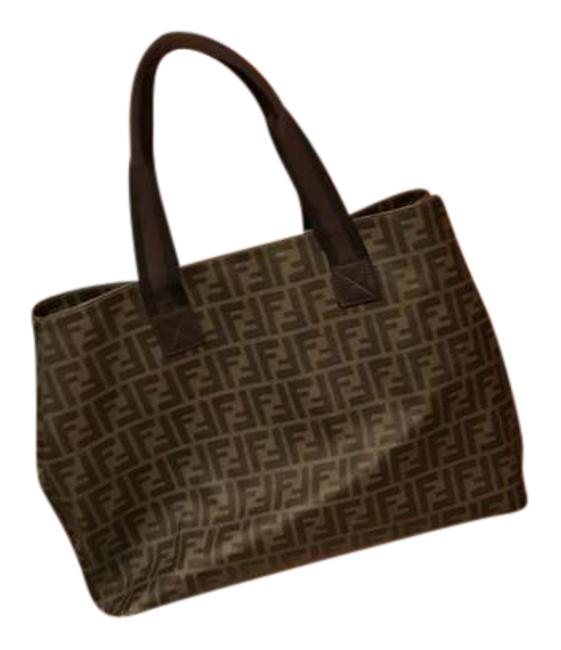 Fendi Brown Leather Tote 