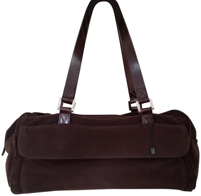 Fendi Brown Velour Baguette 