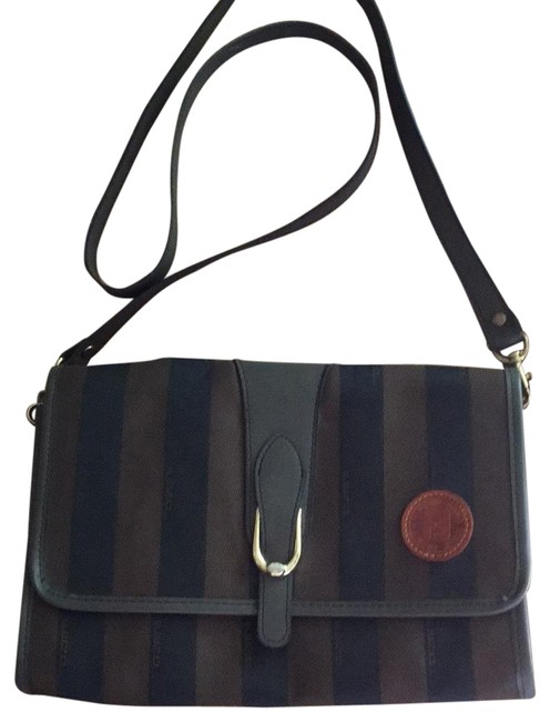 Fendi Brown Vinyl ? Shoulder Bag 