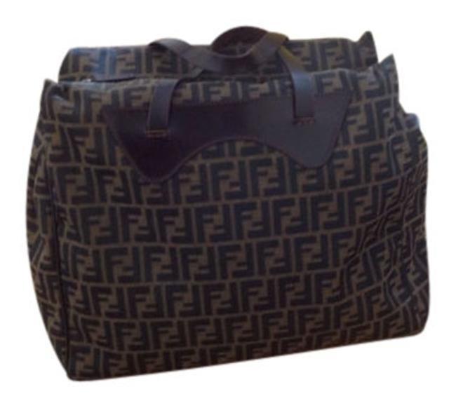 Fendi Brown Zucca WeekendTravel Bag 
