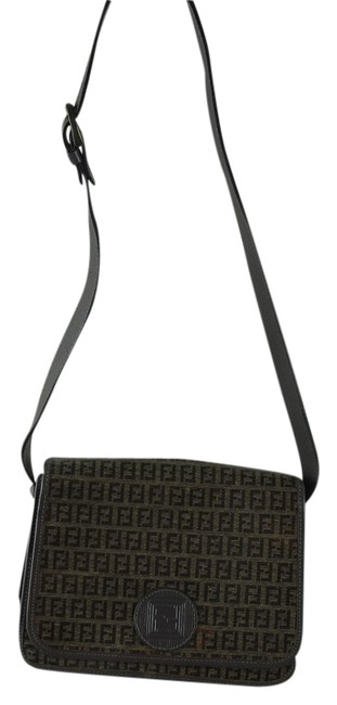 Fendi BrownGray Shoulder Bag 