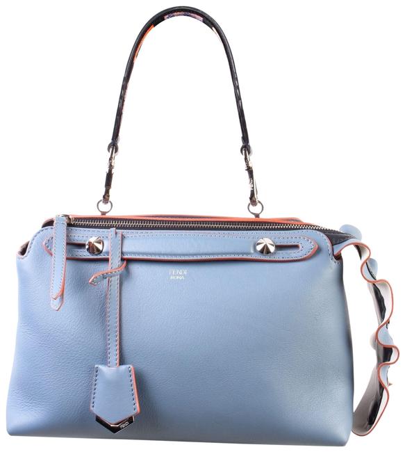 Fendi By The Way Blue Leather Shoulder Bag 
