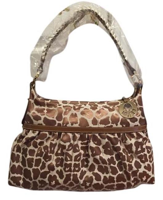 Fendi Camel Fabric Shoulder Bag 