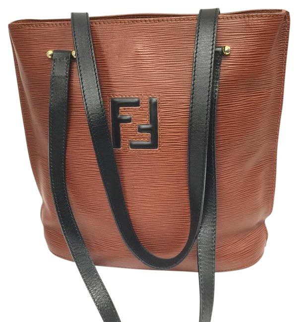 Fendi Chestnut Brown Leather Shoulder Bag 