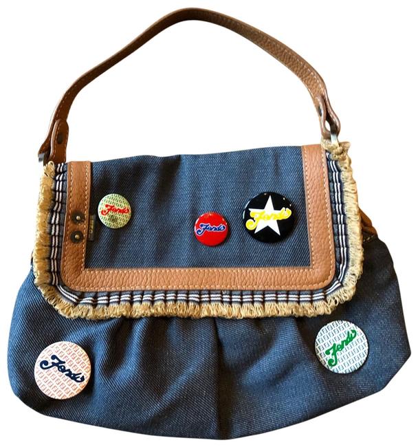 Fendi Cloth Small Handbag Baguette 