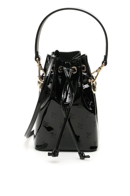 Fendi Cr Mon Tresor Ff Black Vitello Tote 