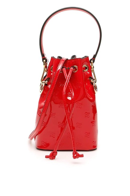 Fendi Cr Tresor Ff Red Vitello Tote 