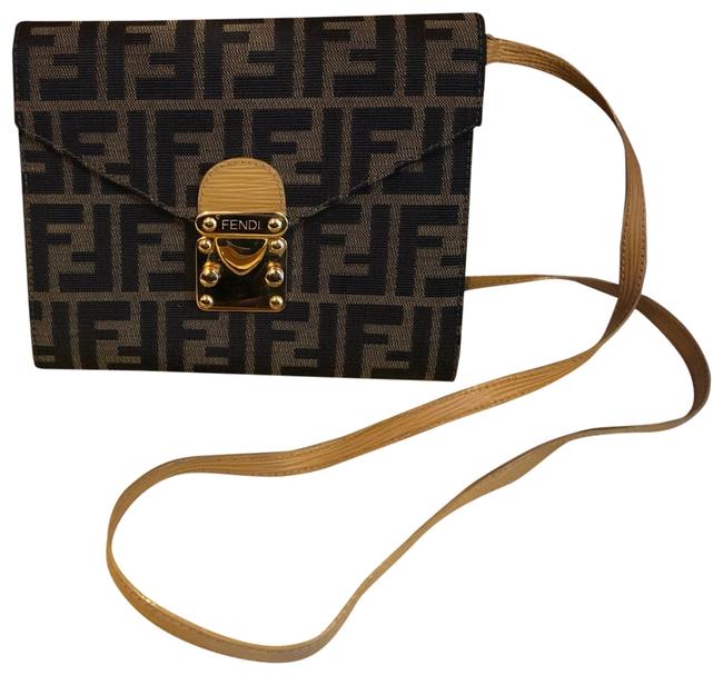Fendi Crossbody Zucca Mini Baguette 