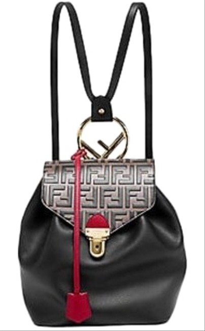 Fendi Cruise Touch Of Ff Bicolor Leather Backpack 