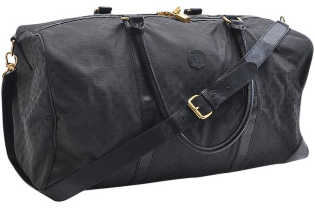 Fendi Boston Doctor Shoulder Strap Black WeekendTravel Bag 