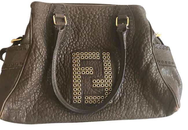 Fendi Du Jour Olive Green Leather Tote 