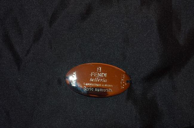 Fendi Dust Navy Blue Satin WeekendTravel Bag 