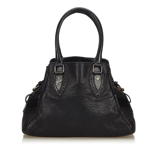 Fendi Shoulder Bag Etonico Black Leather X Others Tote 