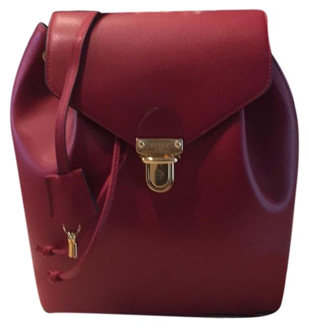 Fendi Is For Red Leather Backpack 