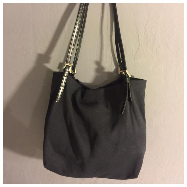 Fendi Fabric &amp; Sliver Handbag Black Shoulder Bag 