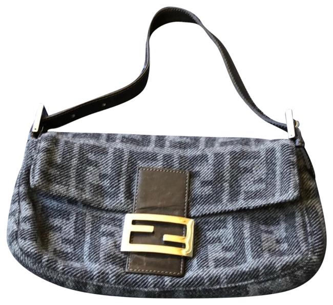 Fendi Fabric Zucca Monogram Baguette 