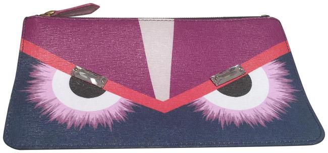 Fendi Flat Pouch Crayons Ltd. Edition Leather Wristlet 