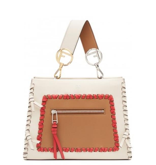 Fendi Gr New Runaway White Leather Tote 