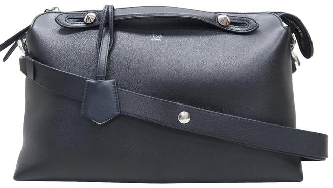 Fendi Large By The Way Black Calfskin Leather Tote 