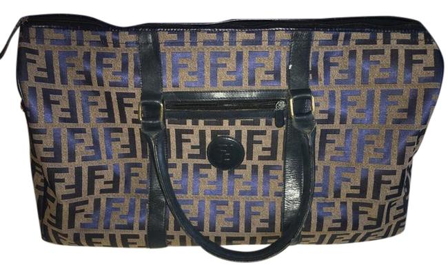 Fendi Duffle Large Hand Blue WeekendTravel Bag 