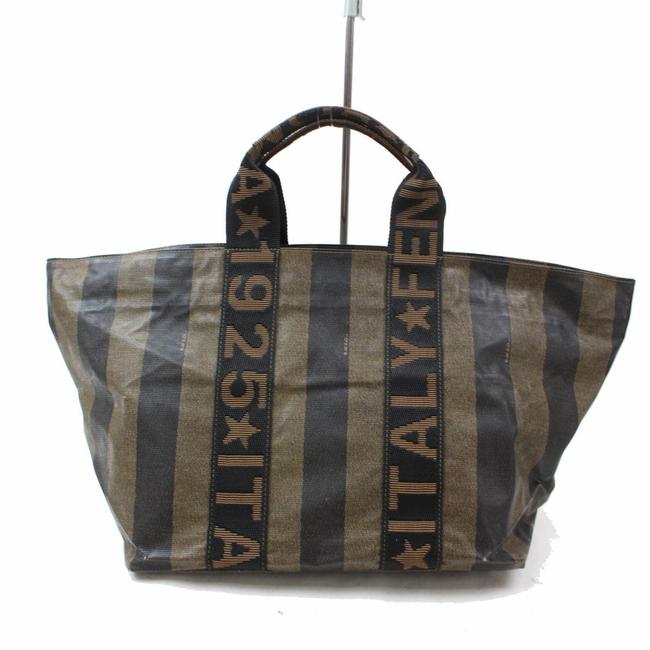 Fendi Large Striped Tote 