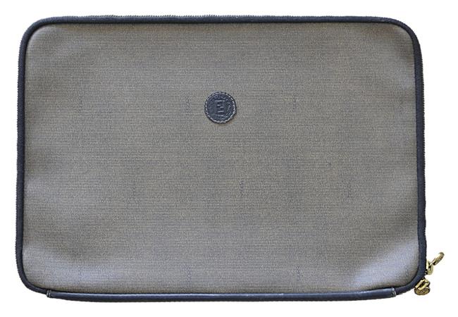Fendi Leather Monogram Laptop Bag 