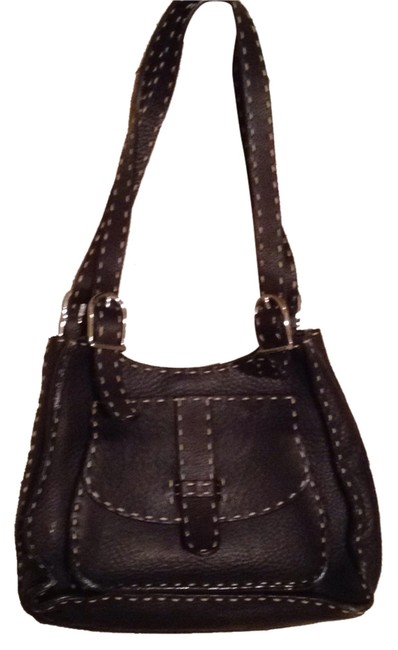 Fendi Leathershoulder Brown Leather Shoulder Bag 