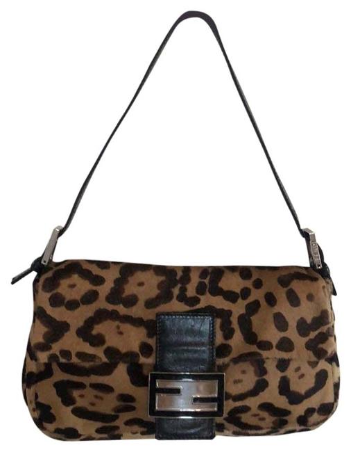 Fendi Leopard print Calf Hair Baguette 