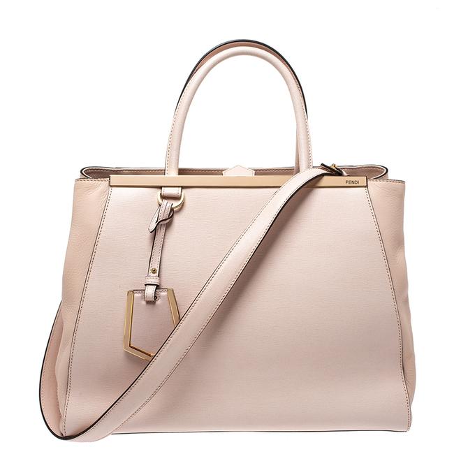 Fendi Light Medium 2jours Pink Leather Tote 