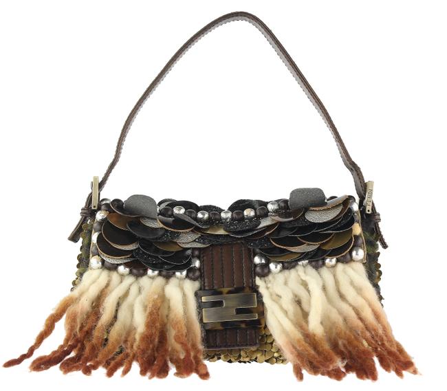 Fendi Limited Edition Brown Leather Baguette 