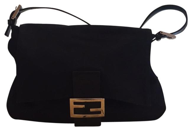 Fendi Mama Forever Black Neoprene Shoulder Bag 