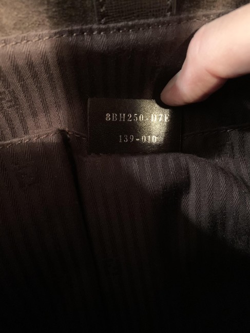 Fendi Medium 2jours Brown Leather Tote 