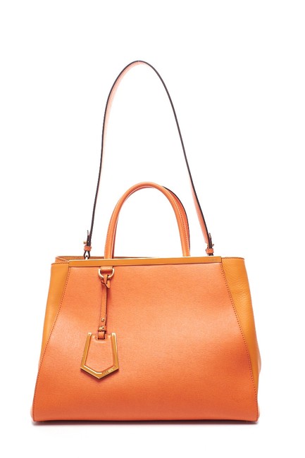 Fendi Medium 2jours Orange Tote 