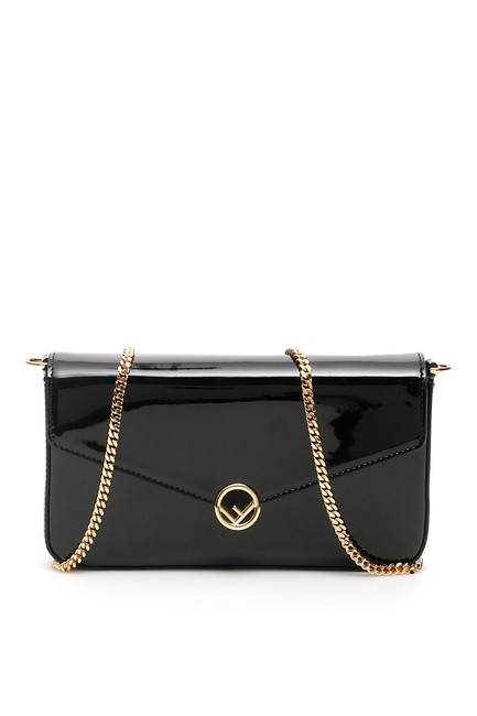 Fendi Mini Bag F Buckle Black Tote 