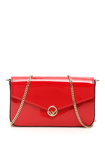 Fendi Mini Bag F Buckle Red Tote 