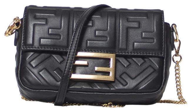 Fendi Mini Black Leather Baguette 