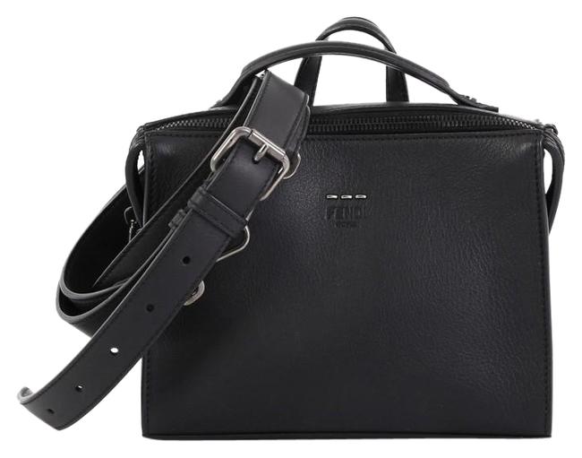 Fendi Mini Black Leather Messenger Bag 