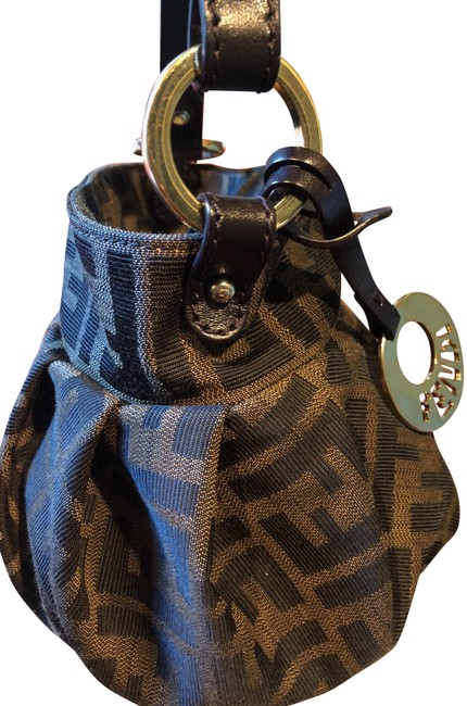 Fendi Monogram Brown Baguette 